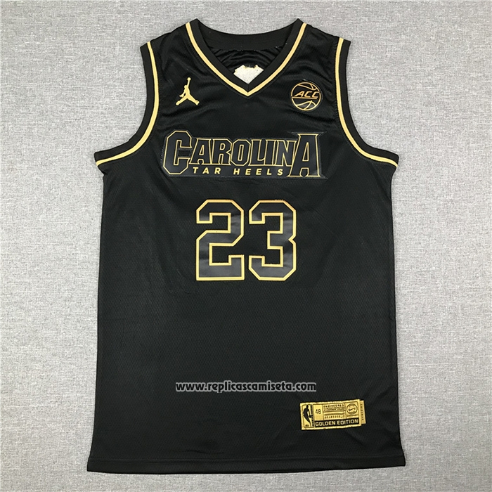 Camiseta North Carolina Tar Heels Michael Jordan #23 Negro